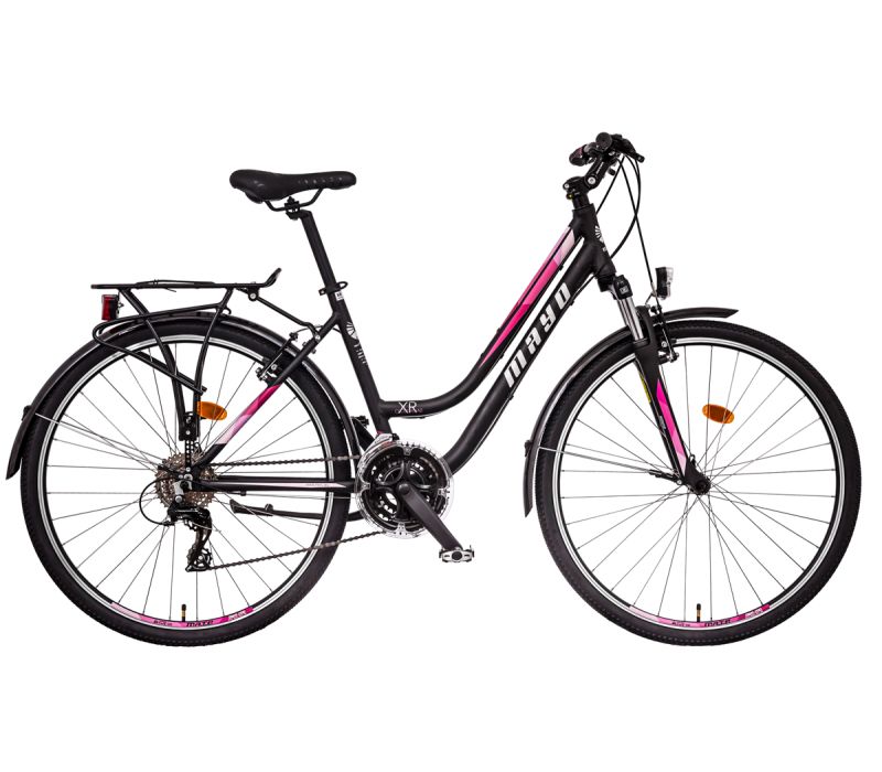 Jízdní kolo MAYO XR TOUR LITE TREK LOW Barva: čierna-ružová, Velikost: 18" lady