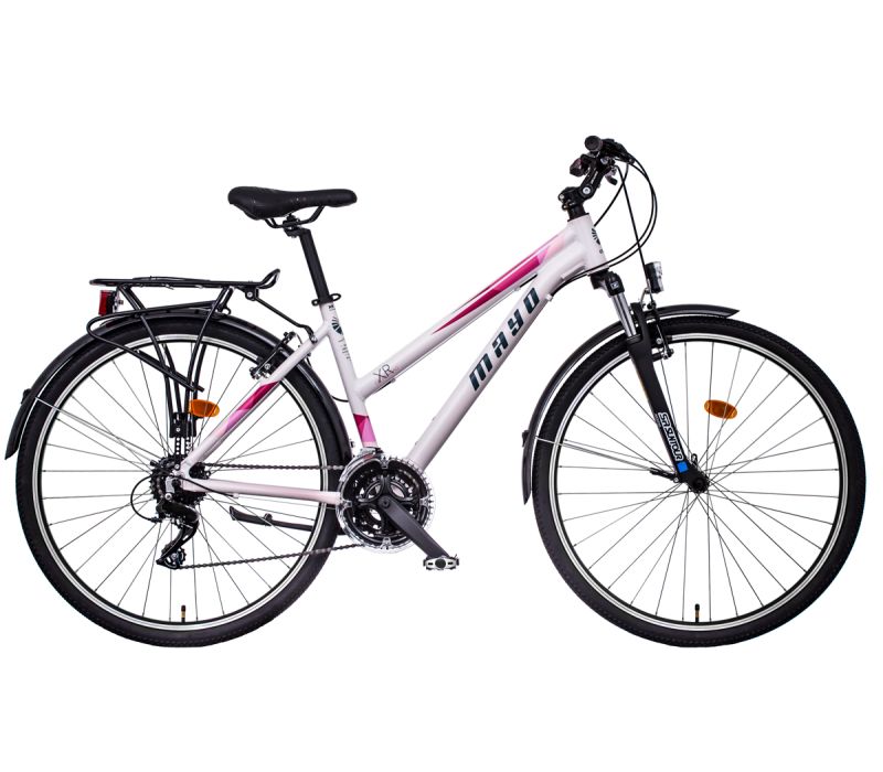 Jízdní kolo MAYO XR TOUR LITE TREK FLAT Barva: biela-ružová, Velikost: 18" lady