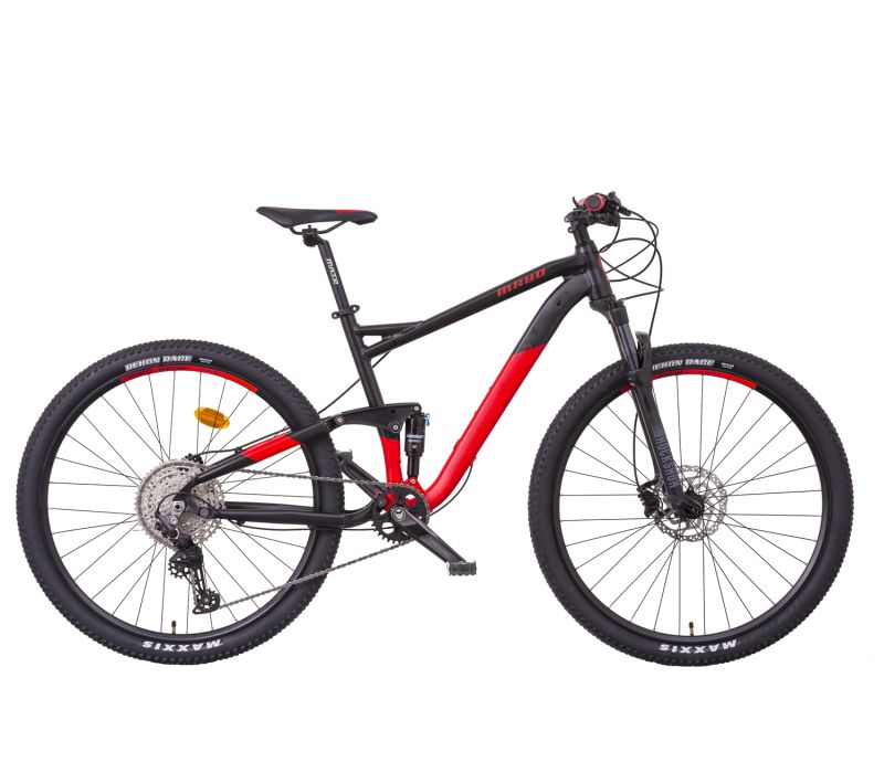 Jízdní kolo MAYO FS 29" MAX 12spd 2024 18,5" Barva: červená čierna, Velikost: 18,5"