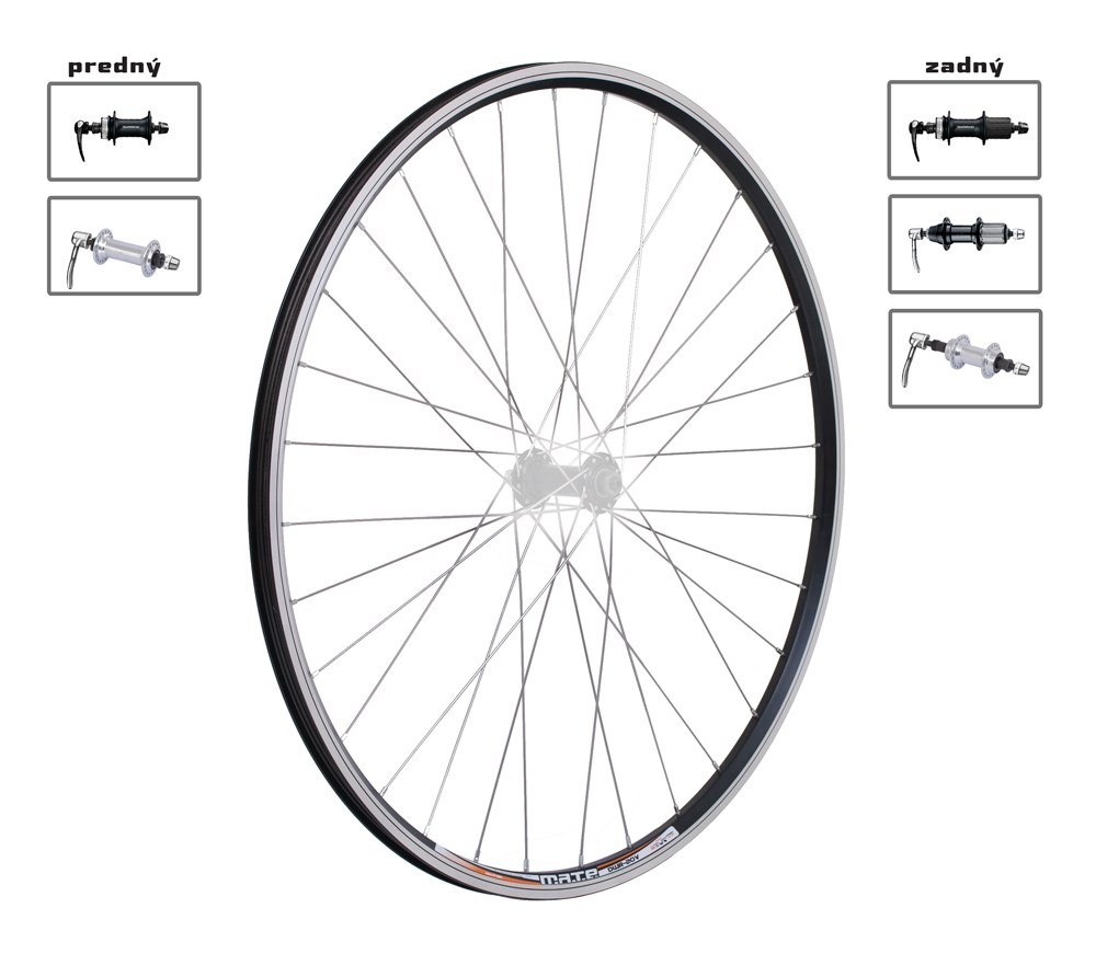 Kolo 26" MTB, DWR 20 konfigurovatelné náboj kola: přední AL RU (rychloupínák)