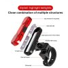360 rotating bicycle tail light USB charging warning light (2)