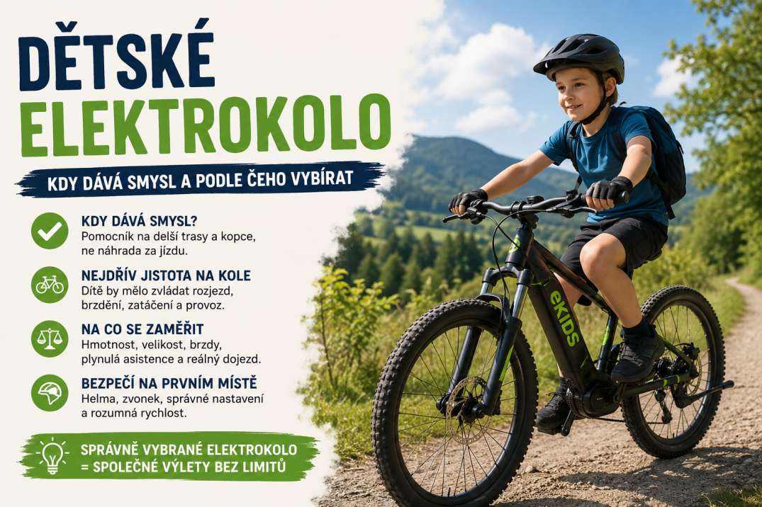 Dětské elektrokolo: kdy dává smysl a jak vybrat bezpečně