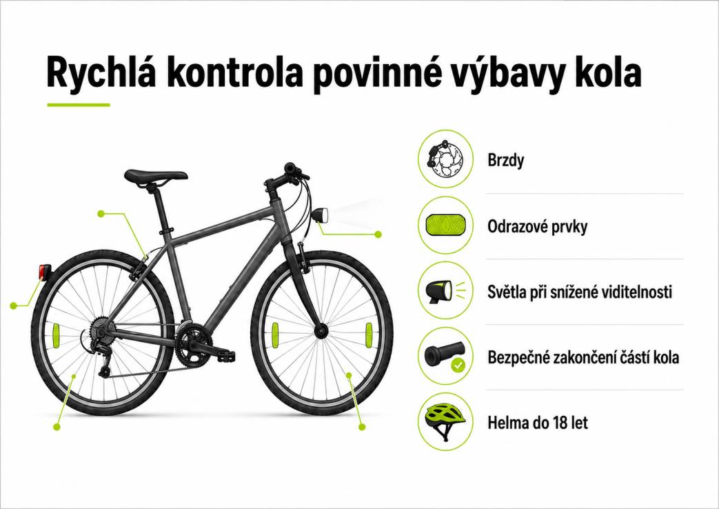 Rychlá kontrola povinné výbavy kola