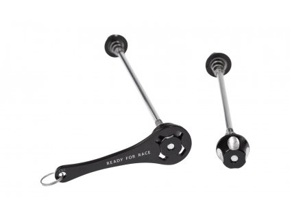Sada rychloupínáků CUBE RFR Tension Axle Set with Theft Protection Černá