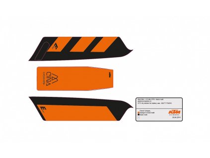 Samolepky na baterii Bosch PowerPack KTM Macina Lycan GPS+