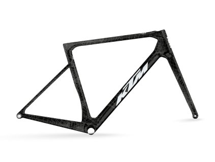 Rámová sada na kolo KTM REVELATOR ALTO NANO 2026  Karbonový rámový set Revelator Alto Nano 2026 | vidlice F15 Revelator Alto Nano | Carbon/Silver/Chrome Dots | pedály nejsou součástí
