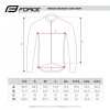 Cyklistická bunda FORCE FROST softshell zimní