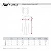 Cyklistické kalhoty FORCE Z70 SOFTSHELL se šráky bez vložky