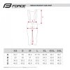 Cyklistické kalhoty FORCE STORY 3/4 se šráky a vložkou