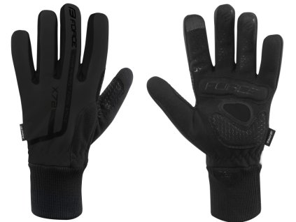 Rukavice zimní FORCE X72, černé