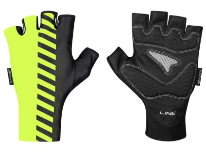 Rukavice FORCE LINE bez zapínání, fluo-černé