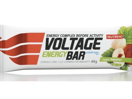 Nutrend  Voltage Energy Bar, tyčinka, 65 g lískový ořech