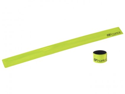 Force Reflexní pásek samonavíjecí, žlutý