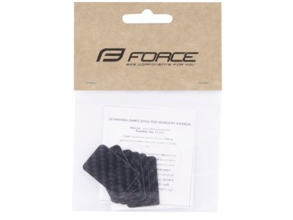 Nálepky FORCE pod bowden malé 6ks, karbon design