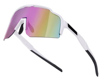 Brýle FORCE STRIVE bílé, fialovo-žluté zrc. sklo