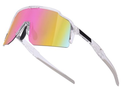 Brýle FORCE STRIVE transparentní, růžové zrc. sklo