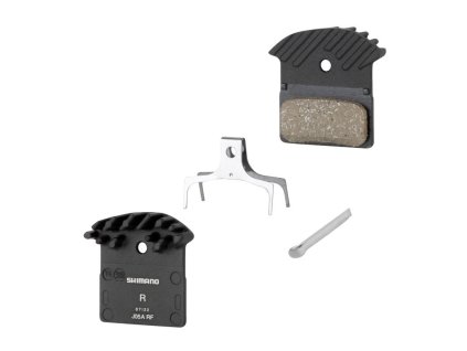 Destičky brzd SH J05A polymer,s pružinou+chladič
