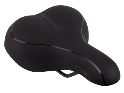 Sedlo FORCE COMFORT GEL dámské turistické, černé