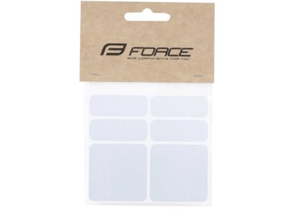 Force Nálepky reflexní 6 ks, stříbrné