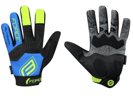 Rukavice FORCE MTB AUTONOMY, černo-modré
