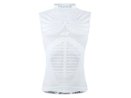 Triko funkční Force Hot bez rukávů, bílé