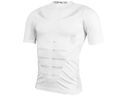Triko funkční Force WIND krátký rukáv, bílé