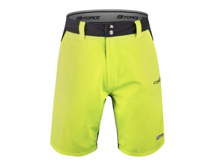 Kraťasy Force  BLADE MTB odn. vložka, černo-fluo