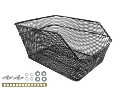 Koš FORCE hustý, na zadní nosič malý, černý
