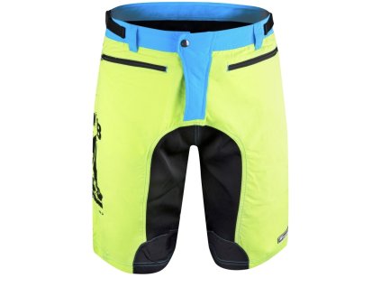 Kraťasy F MTB-11 odnímatelná vložka, fluo