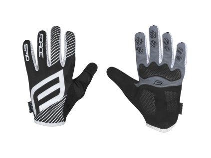 Rukavice F MTB SPID letní bez zapínání, černé