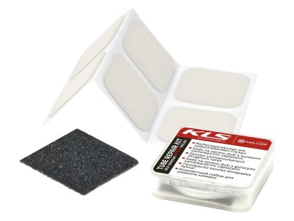 KLS Samolepicí záplaty čtvercové 6 ks