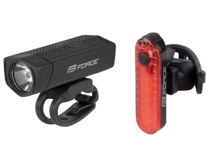 Světla sada FORCE DOT USB přední+zadní