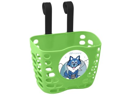 Koš FORCE na řídítka dětský, zelený