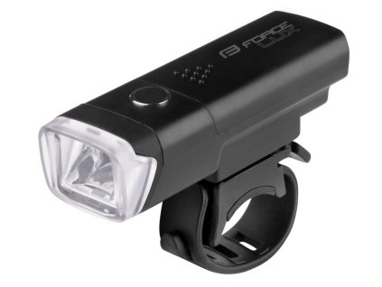 Světlo přední FORCE LUX 100LM baterie, černé