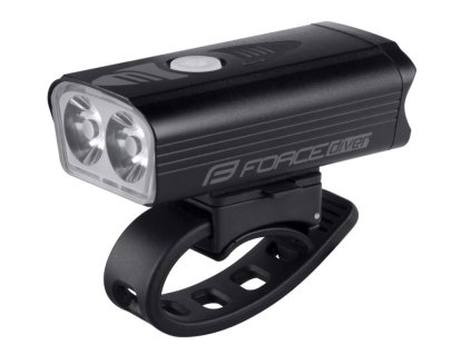 Světlo přední FORCE DIVER 900 LM, USB, černé
