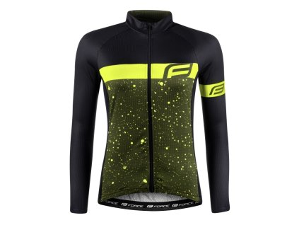 Dres FORCE SPRAY LADY dlouhý rukáv, army-fluo