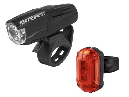 Světla sada FORCE VARIO USB přední+zadní