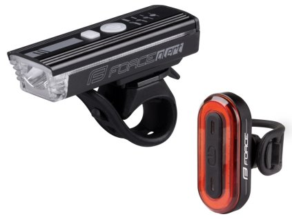 Světla sada FORCE FUTURO USB přední+zadní