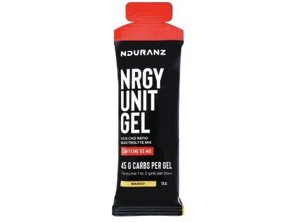 Nduranz Energetický gel Nrgy Unit Gel + Kofein 65/130mg, 75g, mango