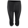 Kalhoty 3/4 Force Lady bike do pasu s vložkou, černé