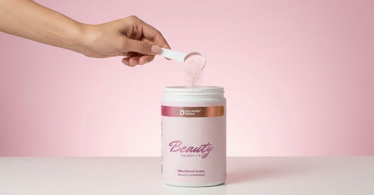 Příprava nápoje Collagen Beauty 330 g s odměrkou