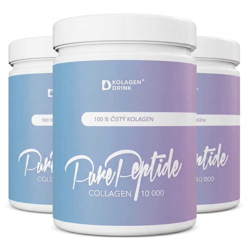 90denní program COLLAGEN 10 000 PURE PEPTIDE hydrolyzovaný rybí kolagen 3×300 g