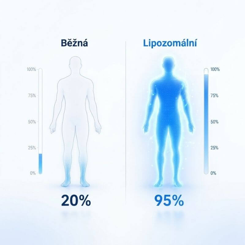 Lipozomální technologie, vstřebatelnost a hodnocení vědeckých důkazů