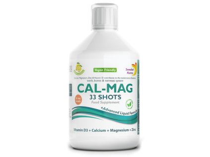 Cal-Mag tekutý vápník, hořčík a zinek s vitamíny a minerály 500 ml