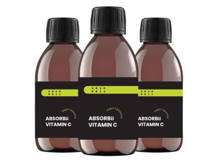 3x ABSORBii Vitamin C 200 ml