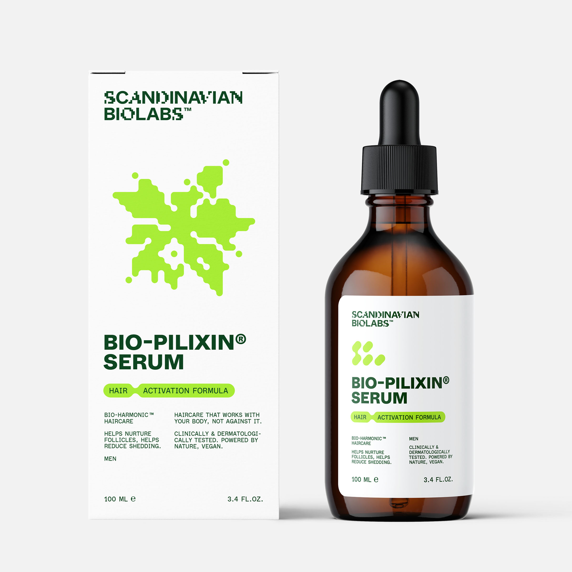 Scandinavian Biolabs® Bio-Pilixin® Activation Serum pro zpomalení vypadávání a podporu růstu vlasů pro muže 100 ml