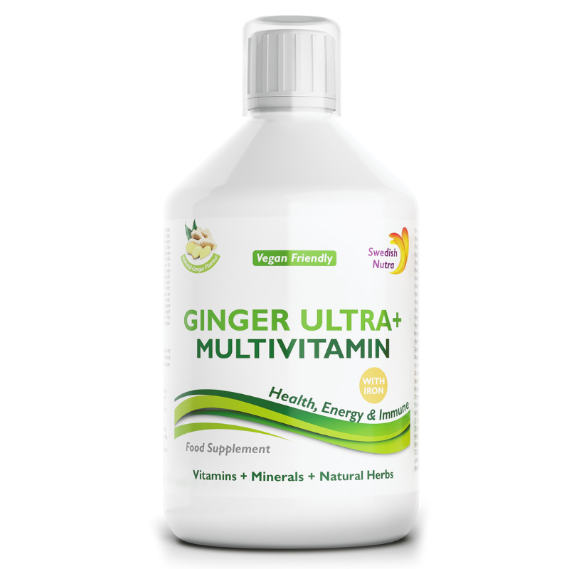 Swedish Nutra Ultra+ Ginger multivitamin se zázvorem 500 ml