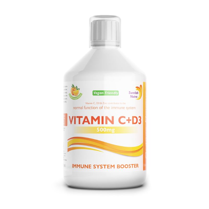 Swedish Nutra Vitamin C + D + zinek 500 ml