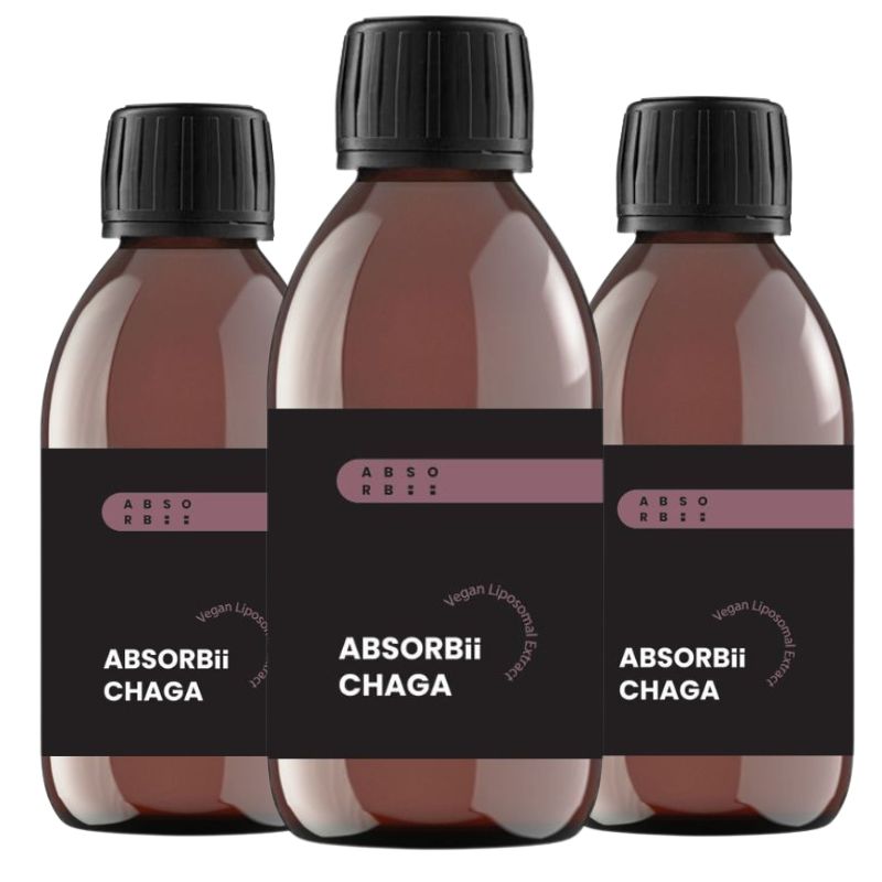 3× ABSORBii CHAGA lipozomální doplněk 200 ml