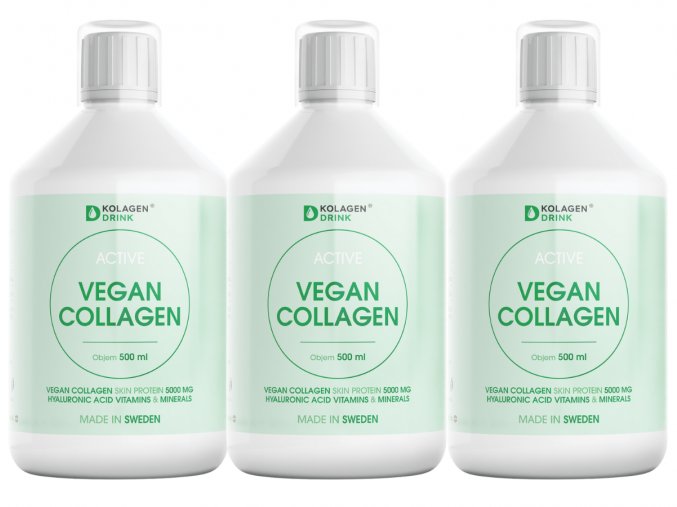 KolagenDrink Active Vegan Collagen 3x500ml